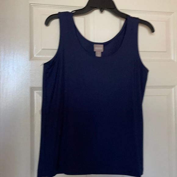 Chico's Tops Chicos Navy Blue Tank Top Poshmark